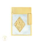 S.T. Dupont Lighter Ligne 1 Romeo y Julieta White and Yellow Gold Finish