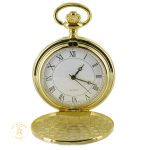 Pocket Watch Gold White Dial